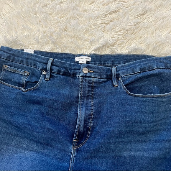 Good American Dark Blue Ankle Jeans as - Picture 6 of 9
